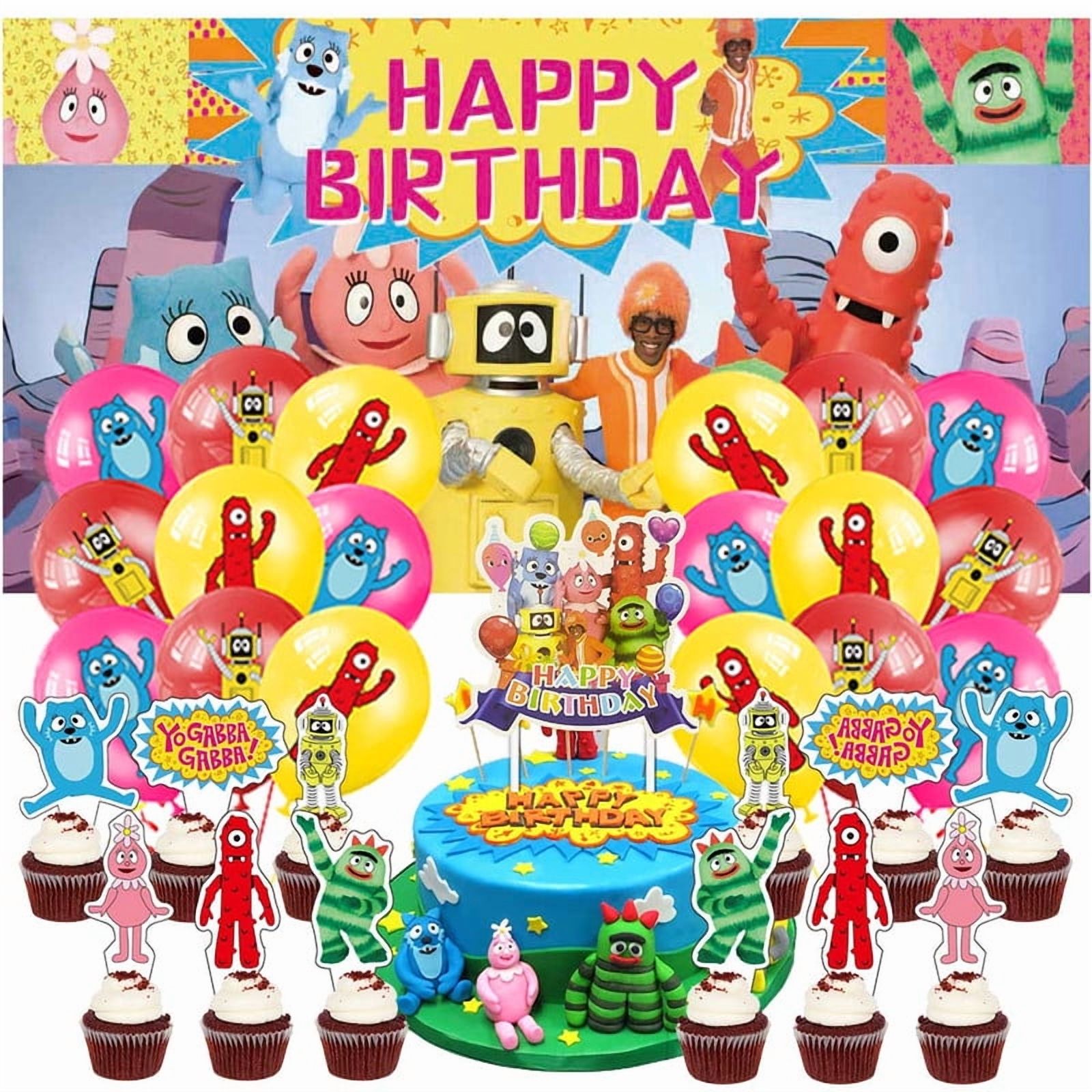 Party Supplies Latex Balloons Decor Banner Backdrop Kit Birthday Decorations