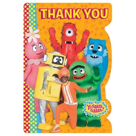 Yo Gabba Gabba! Thank You Note Set w/ Envelopes (8ct)