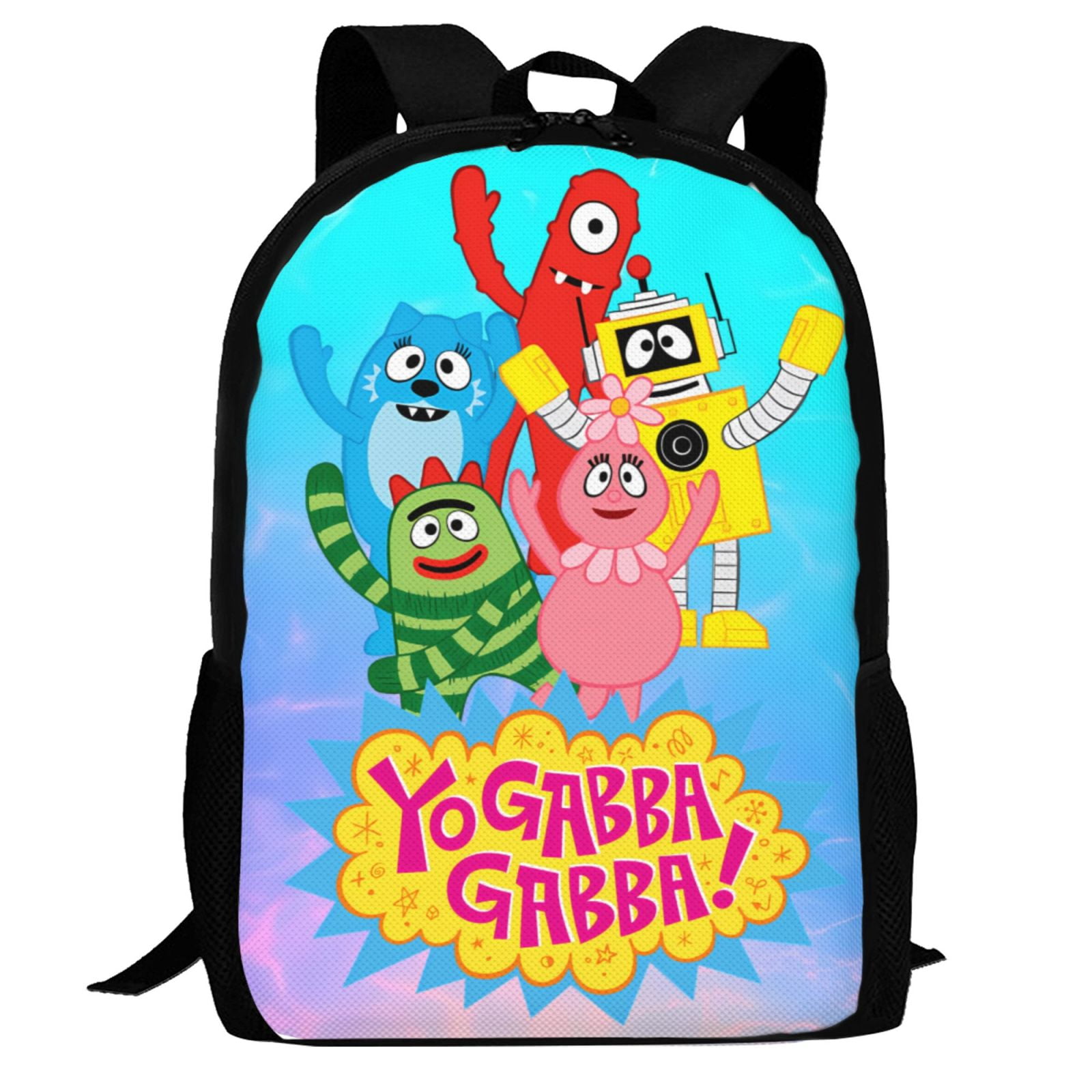WOODYOTIME Yo Gabba Gabbaland Backpack,3d Print Laptop Backpack Lightweight Casual Daypack Bookbag Multi-Function Travel Backpack 16.5 In