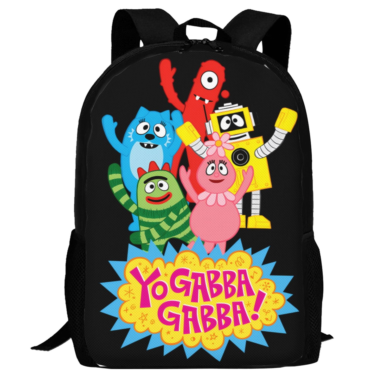 WOODYOTIME Yo Gabba Gabbaland Backpack,3d Print Laptop Backpack Lightweight Casual Daypack Bookbag Multi-Function Travel Backpack 16.5 In