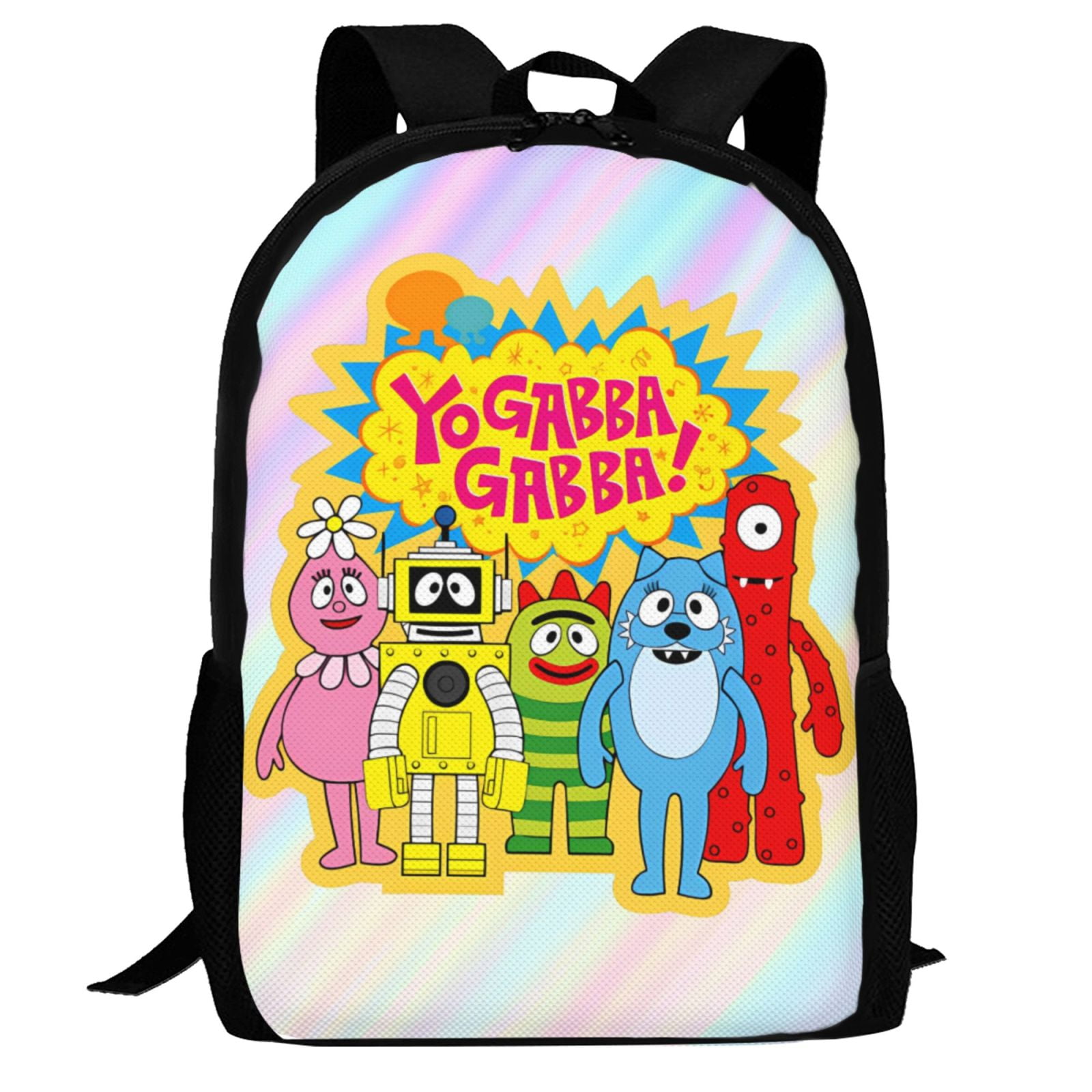 WOODYOTIME Yo Gabba Gabbaland Backpack,3d Print Laptop Backpack Lightweight Casual Daypack Bookbag Multi-Function Travel Backpack 16.5 In