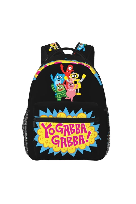 Yo Gabba Gabbaland Backpack Lightweight Bookbag Casual Daypack For Women Men Travel Laptop Bag Multifunctional Bag