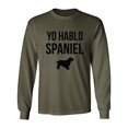 thumbnail image 1 of Yo Hablo Spaniel Adult Long Sleeve T-shirt, 1 of 3