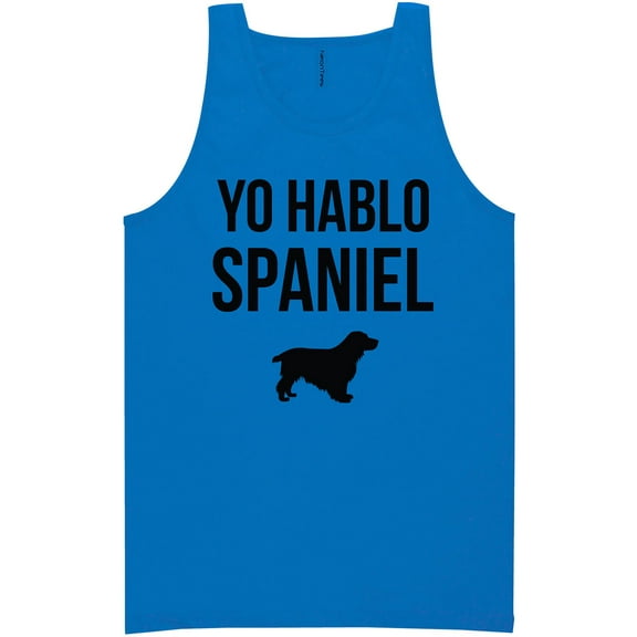 Yo Hablo Spaniel Neon Tank Top