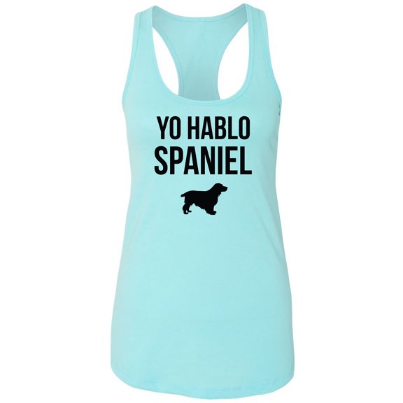 Yo Hablo Spaniel Racerback Tank