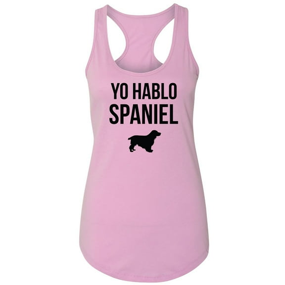 Yo Hablo Spaniel Racerback Tank