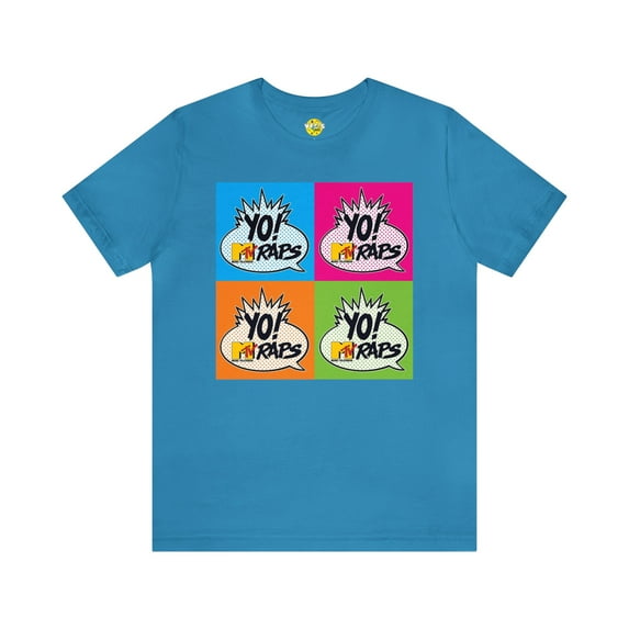 Yo! MTV Raps Pop Art T-Shirt - Retro Hip-Hop Vibes Music Lovers Tee