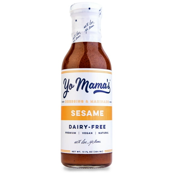 Yo Mama's Foods Dairy-Free Asian Sesame Dressing & Marinade, 13 oz
