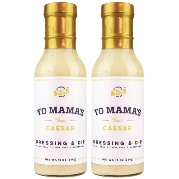 Yo Mama's Foods Keto Caesar Salad Dressing (2) Bottles