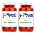 thumbnail image 1 of Yo Mama's Foods Keto Tomato Basil Pasta Sauce - Pack of (2) - No Sugar Added, Low Carb, Low Sodium, Vegan, Gluten Free, Paleo Friendly, and Made with Whole, Non-GMO Tomatoes, 1 of 7
