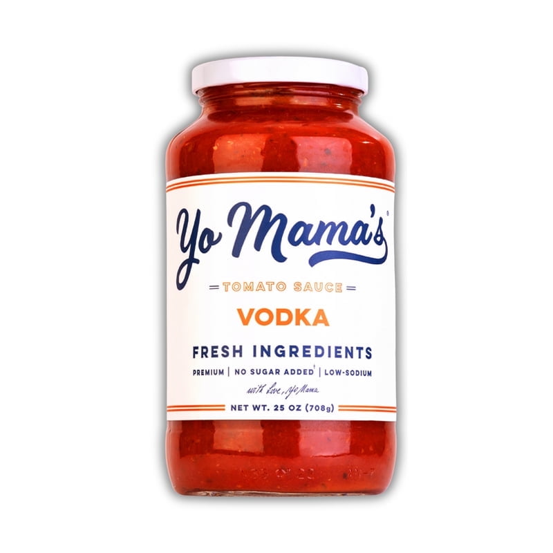 Yo Mama's Foods Keto Vodka Pasta Sauce - Pack of (1) - No Sugar Added, Low Carb, Low Sodium, Gluten Free, Paleo Friendly, and Made with Whole, Non-GMO Tomatoes