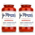 thumbnail image 1 of Yo Mama's Foods Marinara Magnifica Award-Winning Gourmet Pasta Sauce – (2) 25 oz Jars – No Sugar Added, Gluten Free, Preservative Free, Paleo Friendly, and Made with Whole, non-GMO Tomatoes!, 1 of 6