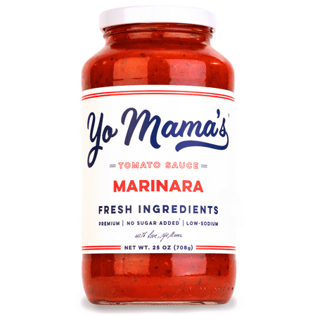 Yo Mama's Foods No Sugar Added, Low Carb, Marinara Sauce, 25 oz