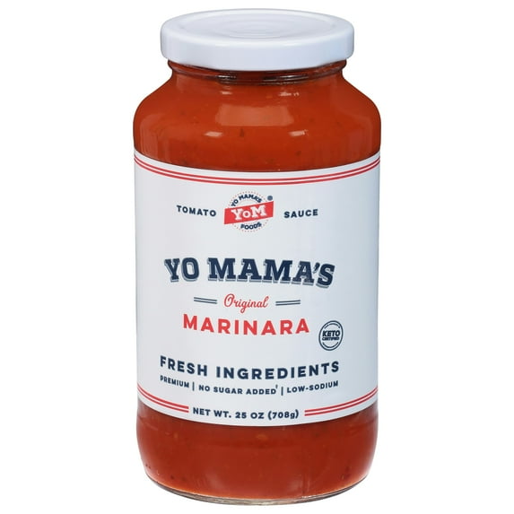 Yo Mama's Foods Pasta Marinara Sauce 25 oz (Pack Of 6)
