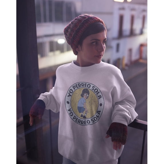 Yo Perreo Sola Comfy Crewneck Sweater | Dancing Bunny Lyric | Reggaeton Tees | 3 Colors
