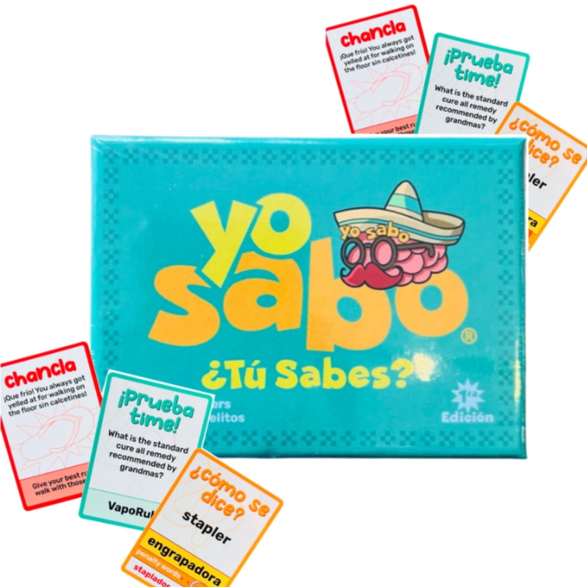 Yo Sabo Game-Family Friendly Bilingual Card Game for Game Nights ...