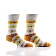 Yo Sox Know Your Beers Cotton Blend Mens Size 7-12 Stretch Crew Socks