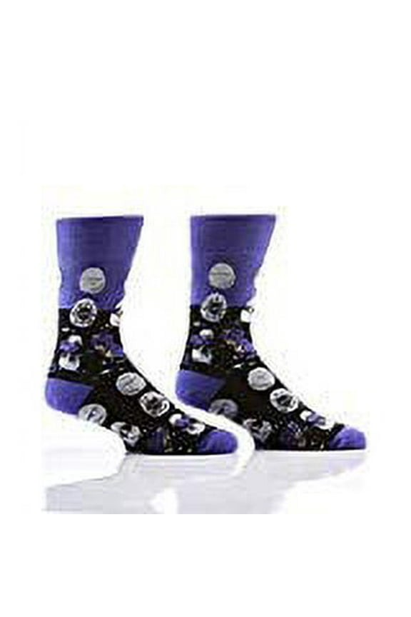 Men's Crew Sock, Hatching Dinosaurs Fits Shoe Size 7-12.