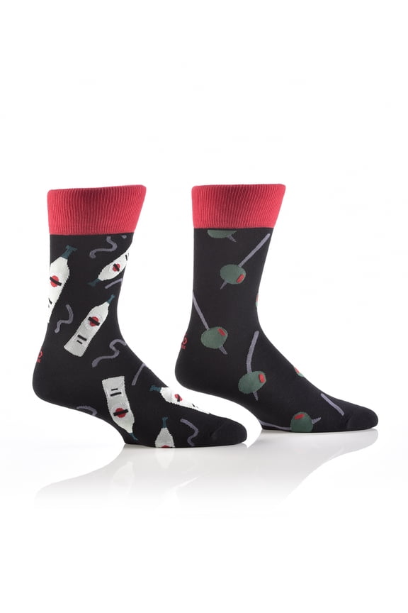 Men's Crew Socks - Martini & Olives - 411886