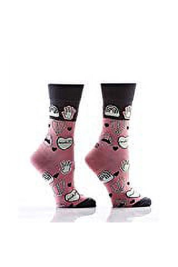 Women's Crew Sock, So What Fits Women's Shoe Size 6-10.