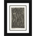 thumbnail image 1 of Yo Sugano 17x24 Black Ornate Framed Double Matted Museum Art Print Titled: Male and Woman in Gray (1937 - 1969), 1 of 5