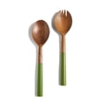 thumbnail image 1 of Yo Treasure Tiramisu Resin & Wood Green Salad Server Set, 1 of 5