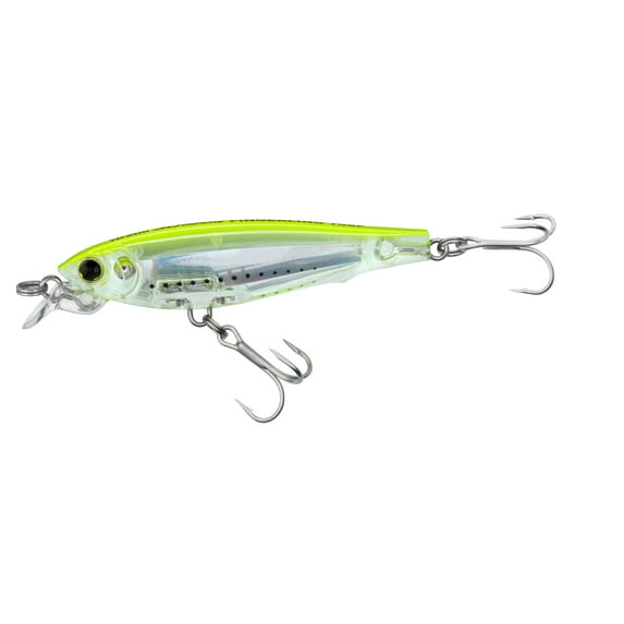 Yo-Zuri 3D Inshore Fingerling 70 Chartreuse Hard Bait, Fishing Lure