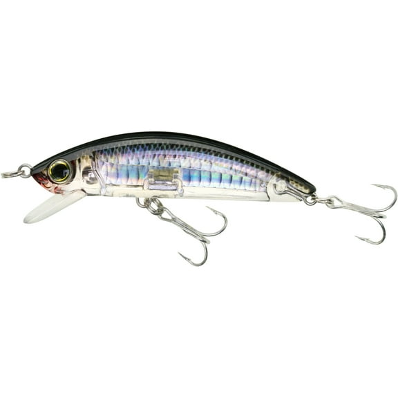 Yo-Zuri 3D Inshore Minnow, 3.5-Inch Floating Lure, Black Silver