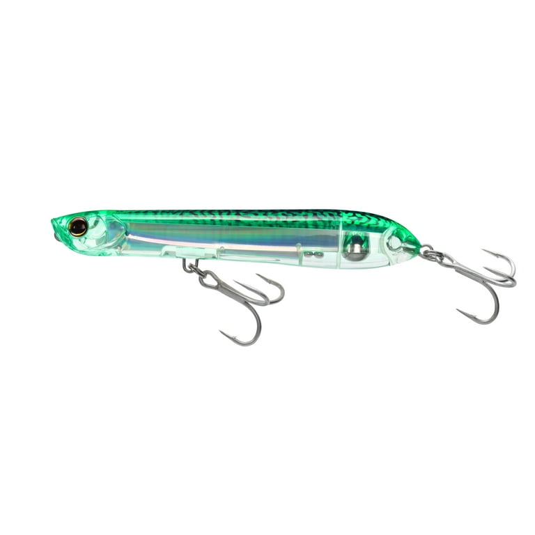 Yo-Zuri 3D Inshore Pencil Popper, 5-3/8in, 1oz, Floating, Green Mackerel