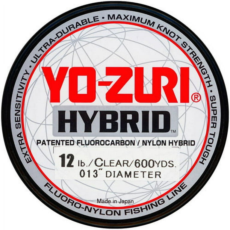 Yo-Zuri Clear Hybrid Line, 600 Yds, 12lb, Fishing Line