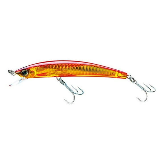 Yo-Zuri Crystal 3D Minnow Sinking 130mm 5-1/4", Gold Red (F1150-GHBR)