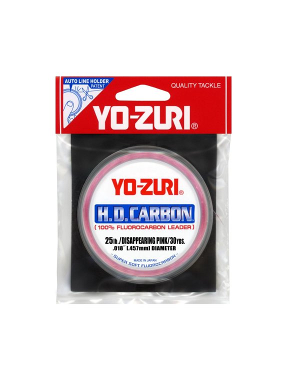 H.D. Carbon 100% Fluorocarbon Leader Line, 25lb, 30 Yds, Pink