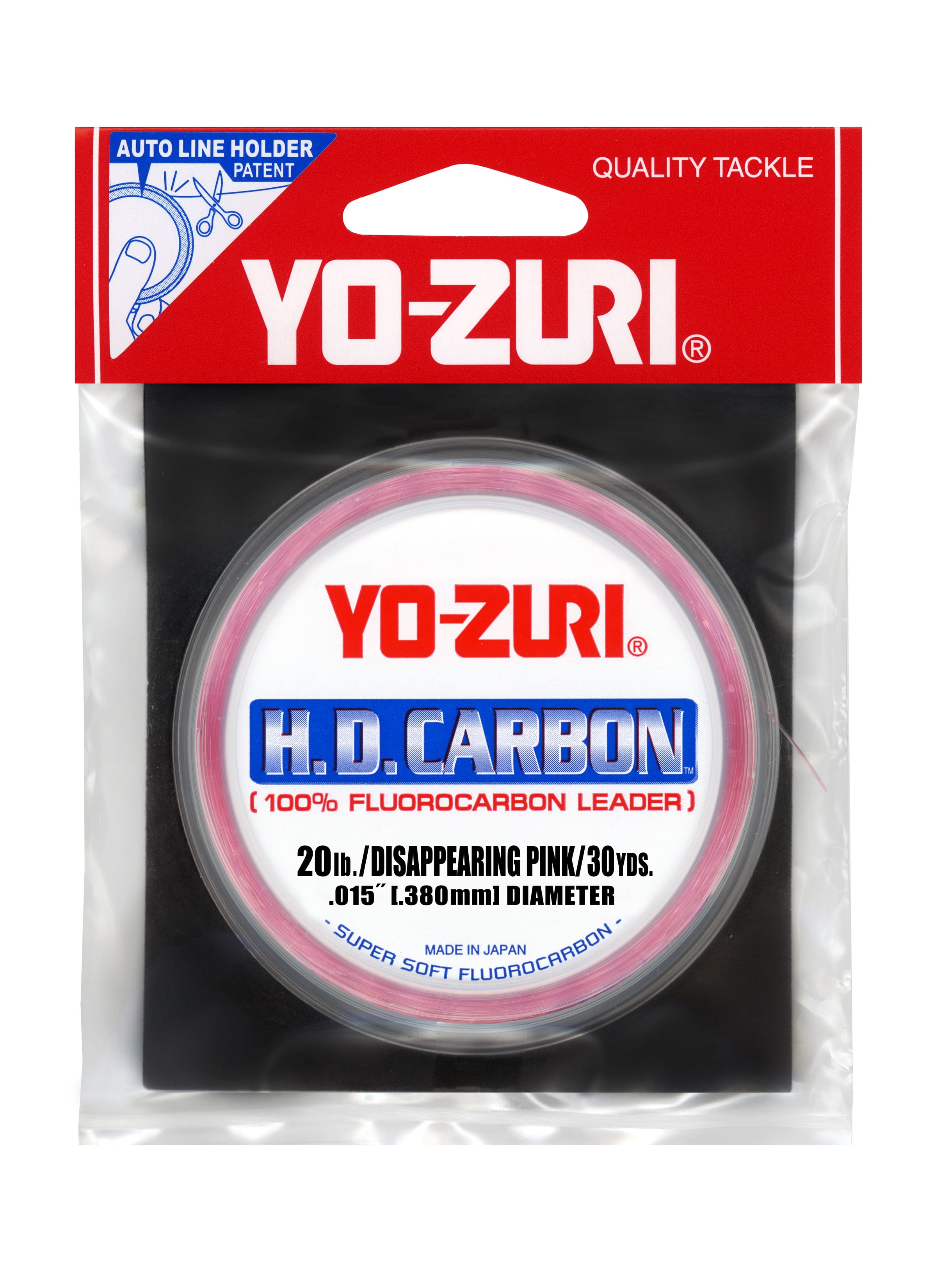 Yo-Zuri HD Disappearing Pink Fluorocarbon Leader 30yd - 20 lb