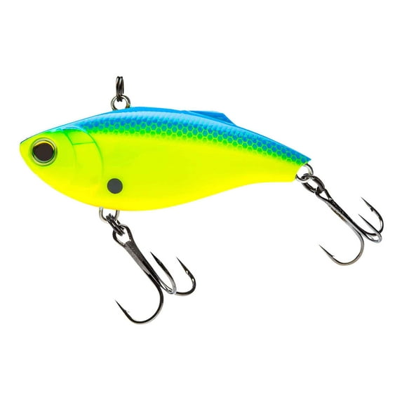 Yo-Zuri Hardcore Flashi'N Vibe 65S 65Mm 2-5/8", Blue Back Chartreuse