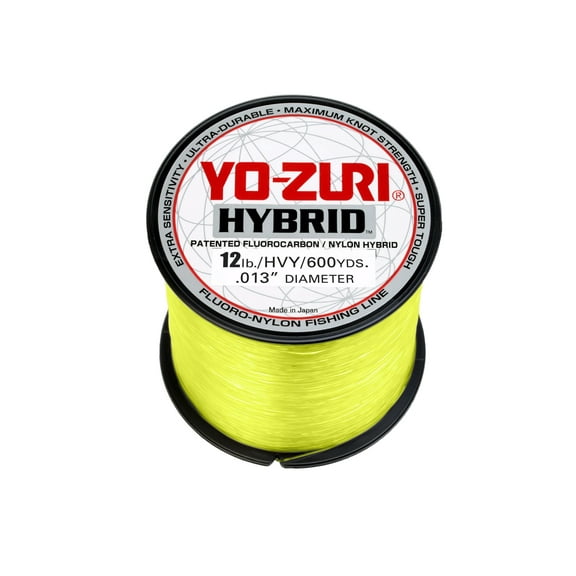 Yo-Zuri Hybrid 12lb Fluorocarbon Fishing Line, 600yd