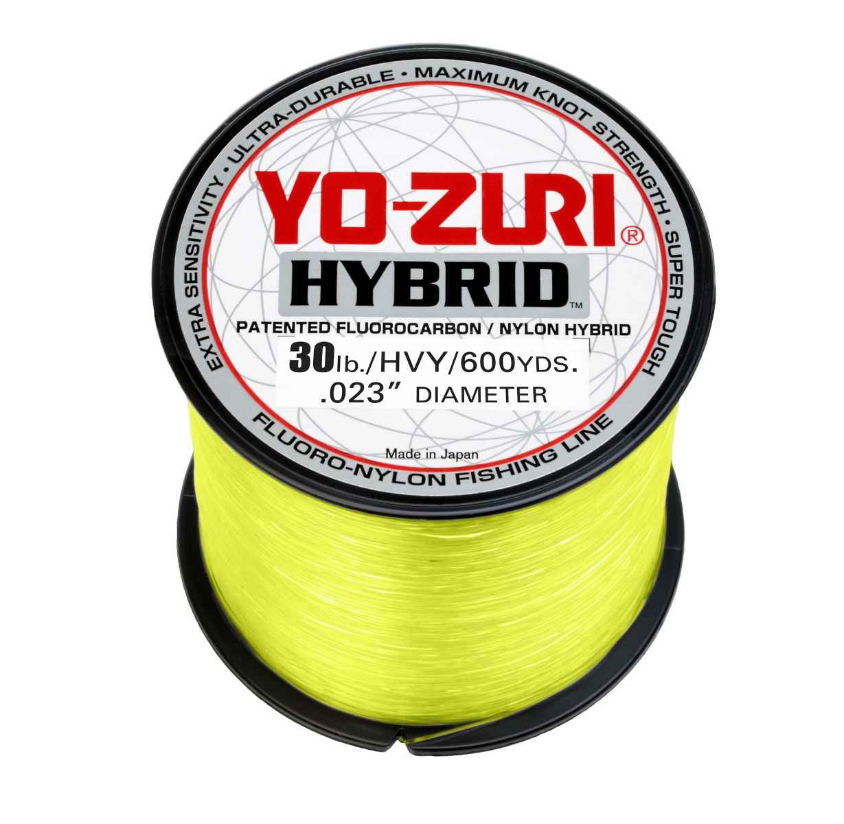 Yo-Zuri Hybrid 30lb 600yd High Vis Yellow Fishing Line