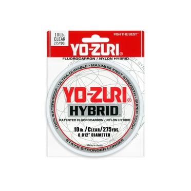 Yo-Zuri Hybrid Clear Line 10lb, 275yd, Flurocarbon/Nylon Hybrid