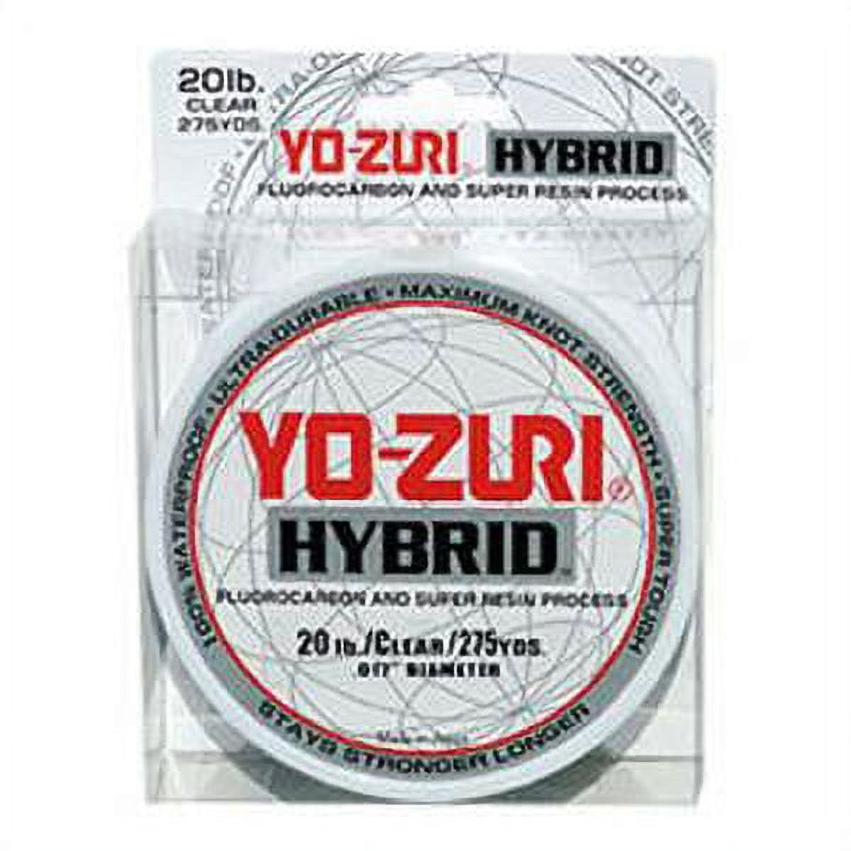 Yo-Zuri Hybrid Clear Line 15lb, 275yd, Flurocarbon/Nylon Hybrid