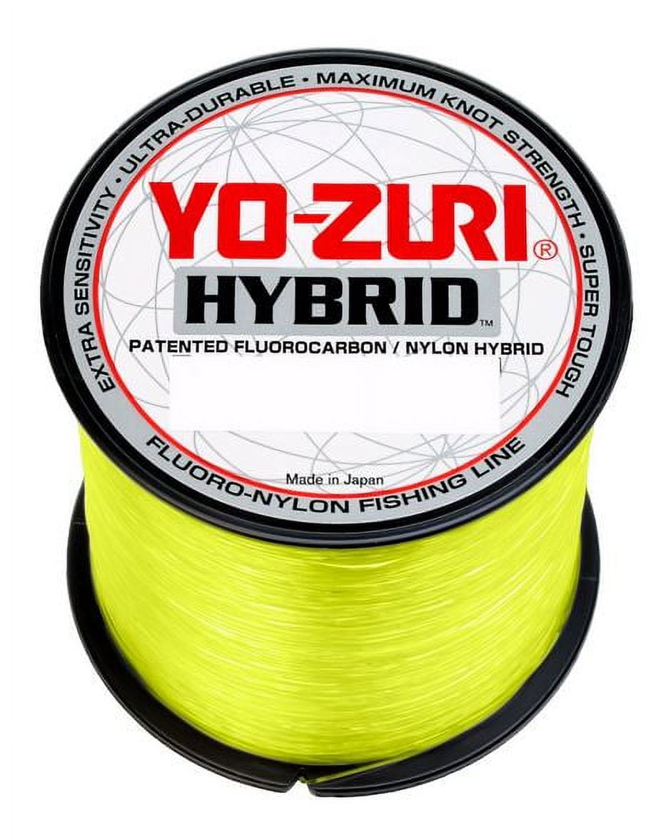 Yo-Zuri Hybrid Fluorocarbon Hi-Vis Yellow Line- 600yd - 12lb Test