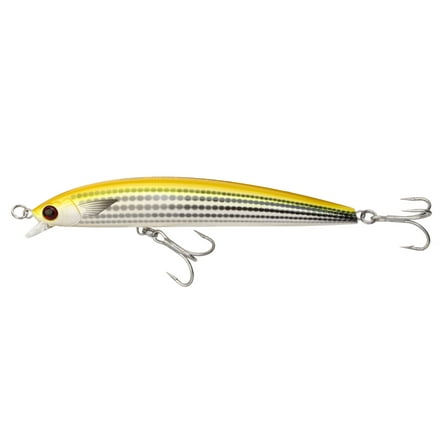 Yo-Zuri Hydro Minnow Long Cast 6" 1-1/4oz Floating Hard Bait, Yellow Mullet