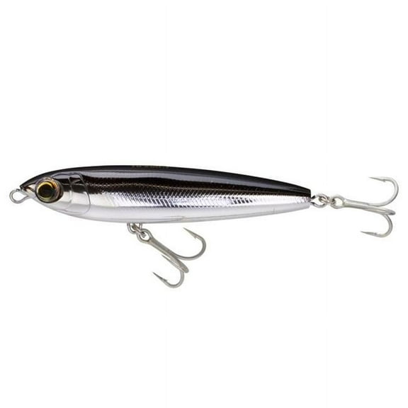 Yo-Zuri Hydro Pencil 5" Polycarbonate Topwater Hard Bait Fishing Lure for Striped Bass, Bull Redfish