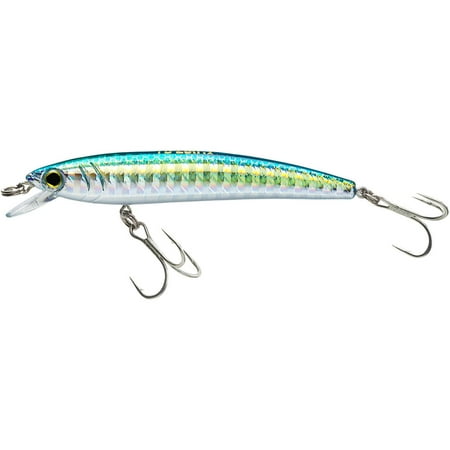 Yo-Zuri Pins Minnow (S), 70mm, 2-3/4", Green/Gold