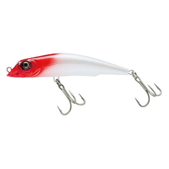Yo-Zuri R1143-PRH Mag Darter Floating Striper Lure, 4"/105mm, Pearl Red Head