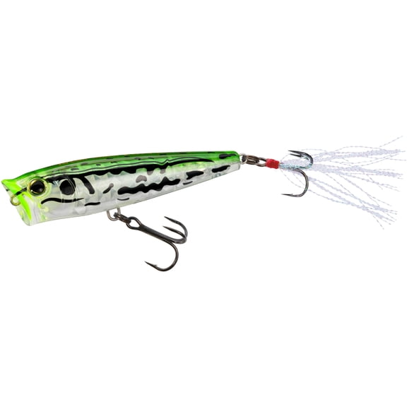 Yo-Zuri 3DR-X Popper 2-5/8", 1/4oz Ghost Frog Hard Bait Fishing Lure