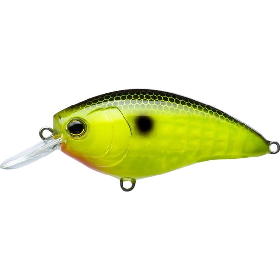 Yo-Zuri 3DR-X Crank Shallow Runner 50mm 2", Black Back Chartreuse Fishing Lure