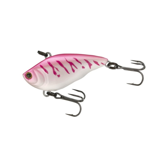 Yo-Zuri Rattl'n Vibe Mini Sinking Lipless Crankbait Hard Bait Fishing Lure 40mm 1-5/8" UV Pink Tiger