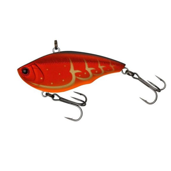 Yo-Zuri RattlN Vibe One Knock Sinking Hard Bait Lure, Matte Rayburn Red Crayfish