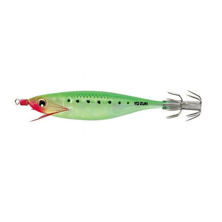 Yo-Zuri Sinking Squid Calamari Jig 3.75" Ultra Bait Glow LUMINOUS GREEN A1683-LM