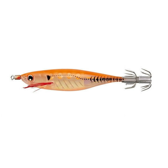 Yo-Zuri Squid Jig Ultra Bait Aurora Hard Bait Lure, Luminous Orange