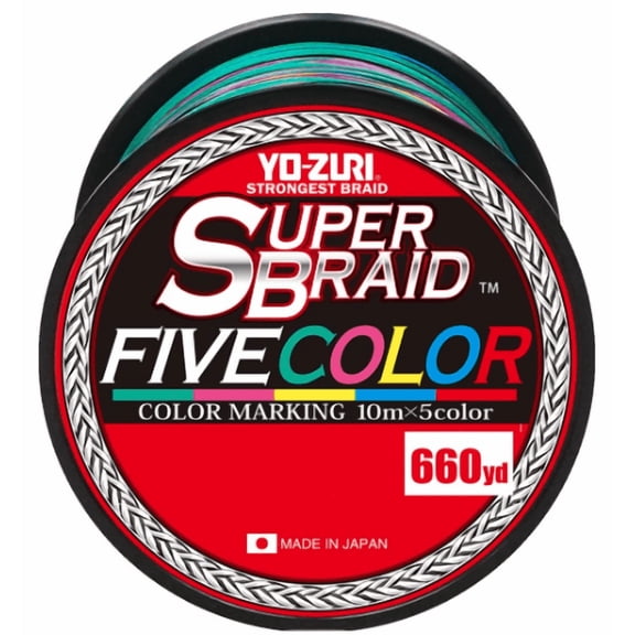 Yo-Zuri SuperBraid Five Color - YZ SB 80LB 5C 660YD